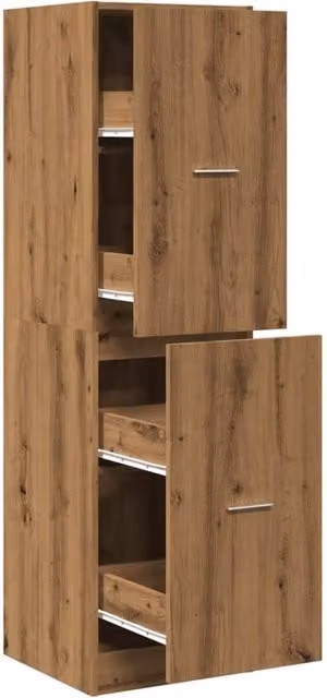 Berkfield Home Apothecary Cabinet in Artisan Oak Brown, W: 40 cm, D: 41 cm, H: 144.5 cm – 1