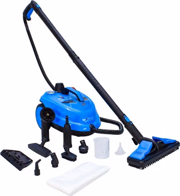 Kiam Products Aquarius Pro Steam Multi-Purpose Handheld Steam Cleaner for Car Use, Blue