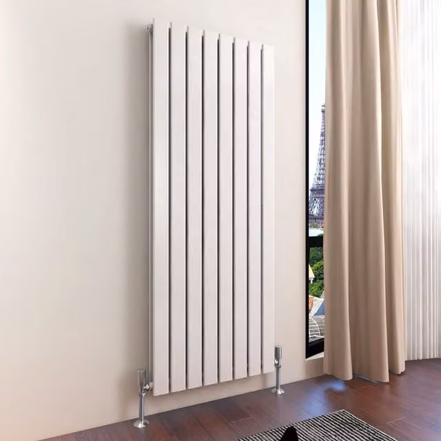 MCC Direct Designer Flat Panel Double Radiator, White, H: 1600 mm, W: 544 mm, D: 54.4 mm – 6