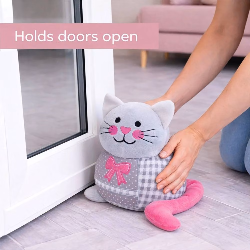 PAWNORA Sand Filled Animal Door Stop in Grey – 2