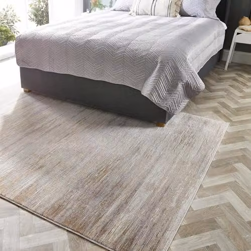 Phoenox Textiles Limited Origins Bevel Rectangular Rug in Cream and Grey, W: 160 cm, D: 230 cm – 2
