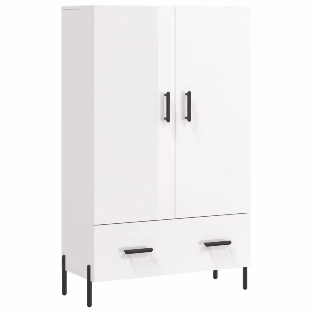 Berkfield Home High Gloss White Modern Highboard W/D/H: 69.5 x 31 x 115 cm – 2