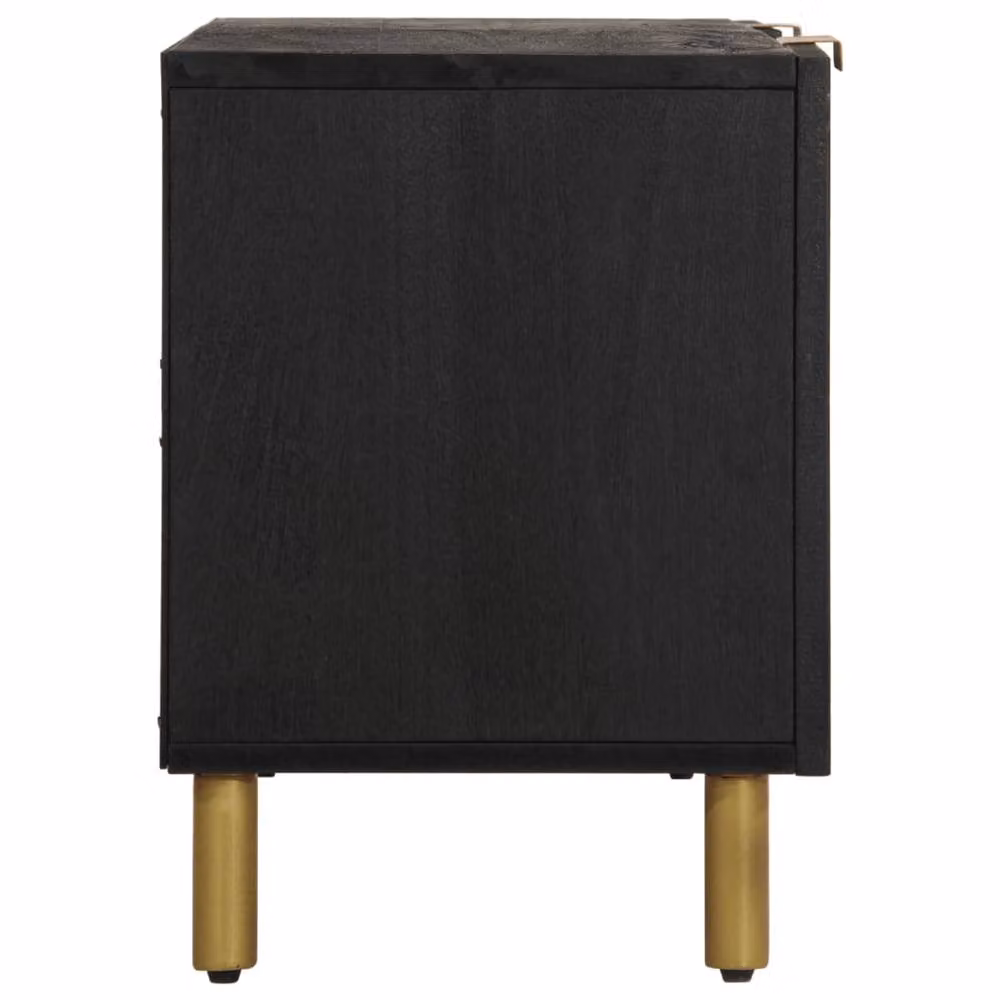 Berkfield Home Modern Black TV Cabinet W/D/H: 105 x 33 x 46 cm – 3
