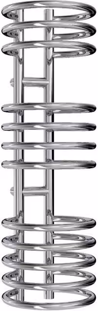 Reina Claro Chrome Steel Towel Rail, W/H: 30 x 90 cm, Silver – 2