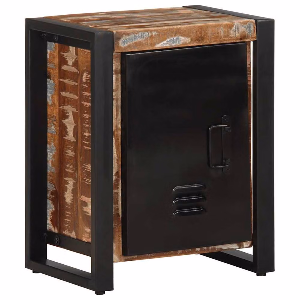 Berkfield Home Multicolour Mango Wood Bedside Cabinet W/D/H: 40 x 30 x 51 cm – 2