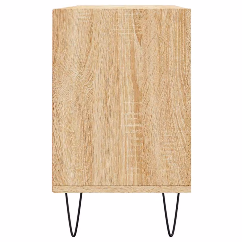 Berkfield Home TV Cabinet in Sonoma Oak and Beige, W/D/H: 103.5 x 30 x 50 cm – 3