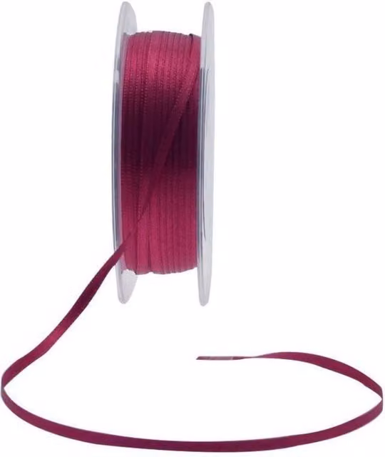 KDMD 3mm Orchid Satin Ribbon, 3 Pack, Magenta