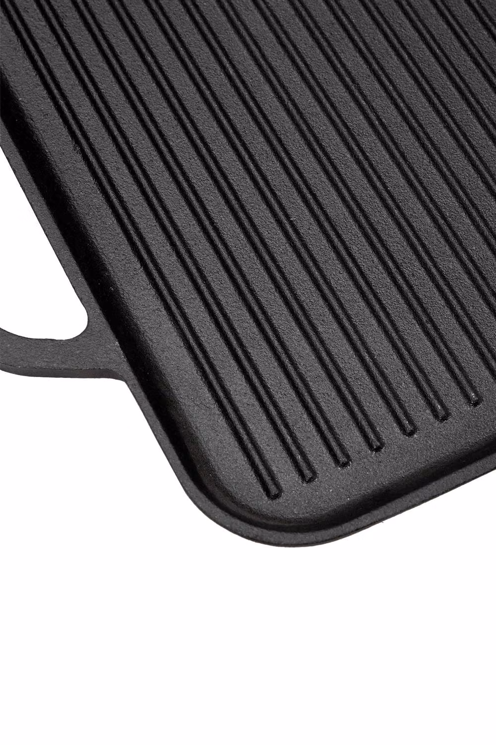 Garden Sanctuary Uncoated Cast Iron Griddle Pan in Black – 3