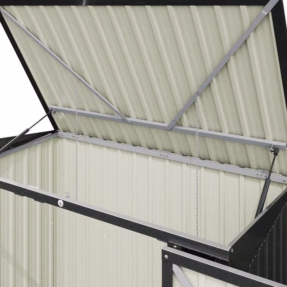 SPETLEK Metal Double Wheelie Bin Enclosure in Dark Grey Anthracite – 4