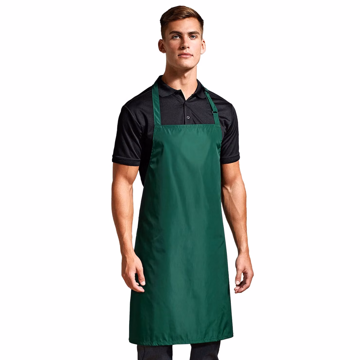 Premier Waterproof Bib Apron in Green, W/D/H: 72.0 x 72.0 cm – 2