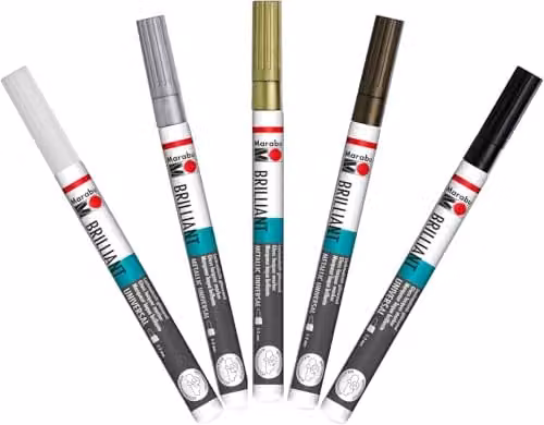 Faber-Castell Brilliant Painter Assortment Caligraphy Deluxe Multicolour Permanent Ink Brush Set – 2