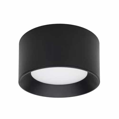 Netlighting Sirius Modern Cylindrical LED Ceiling Light in Black