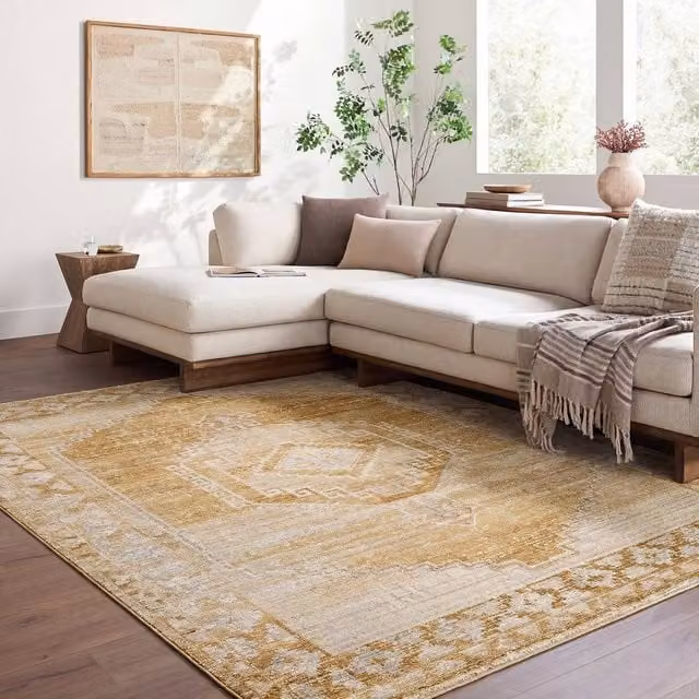 Livabliss Fifth Avenue Vintage Traditional Living Room Rug in Brown, Grey and Green, W: 200 cm, D: 275 cm – 1