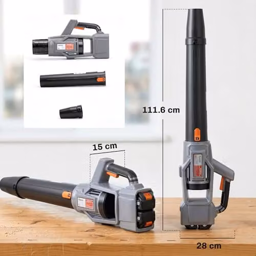 Outsunny Cordless Leaf Blower in Grey with Rechargeable Battery – 6