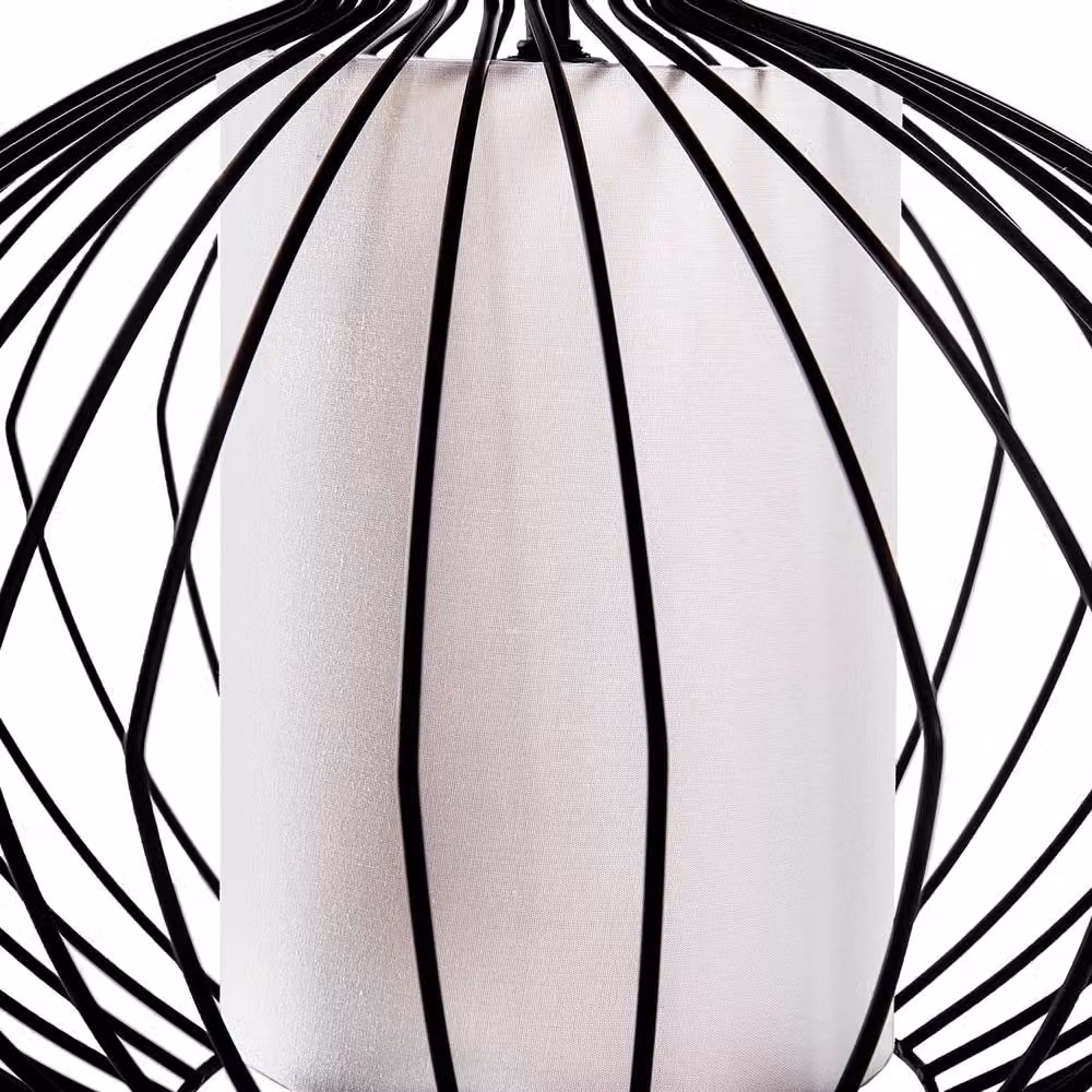 Wyld and Coco Black Metal Open Cage Pendant Light – 5