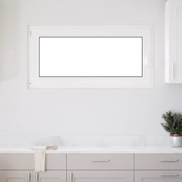 Berkfield Home RISOR Basement Tilt and Turn Window, White, W: 120 cm, H: 60 cm