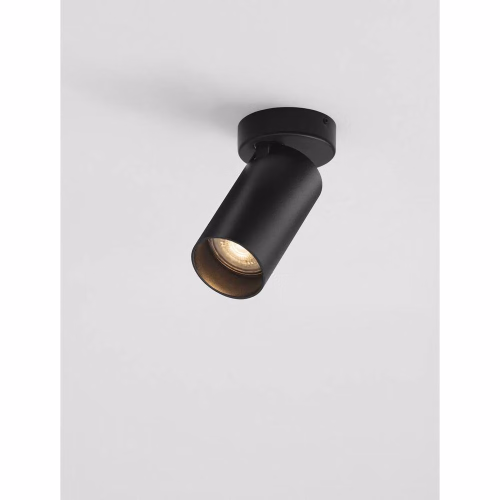 Netlighting Oso Surface Mounted Downlight in Sandy Black with GU10 LED Bulb – 3