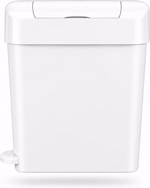 ProKleen 22L White Sanitary Waste Bin with Foot Pedal – 1