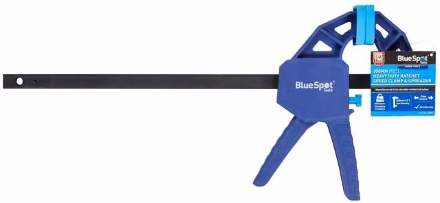 Bluespot Tools Heavy-duty Ratchet Speed Clamp and Spreader in Blue and Multicolour