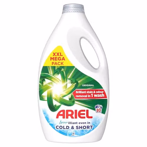 Ariel Washing Liquid, Multicolour, 80 Washes