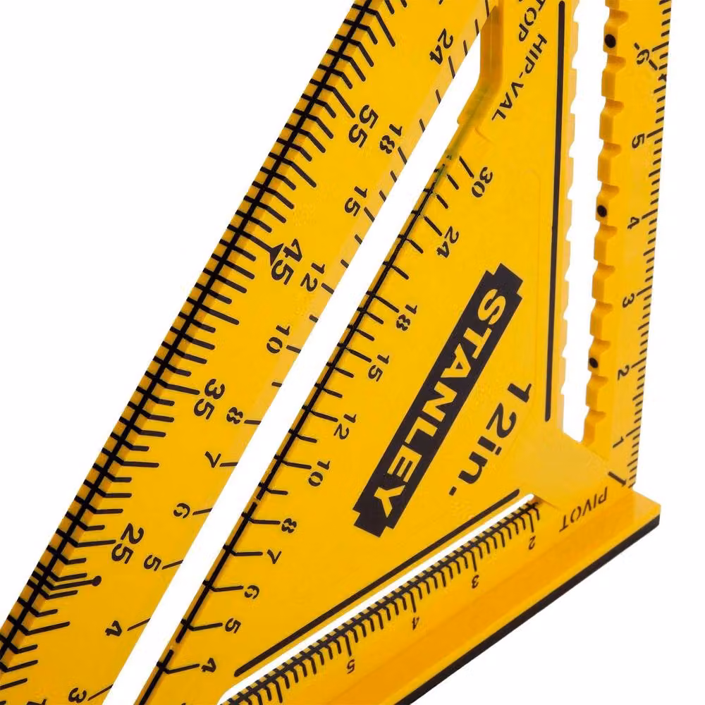 Stanley ABS Plastic Measuring Square in Yellow, W/D/H: 30.48 x 30.48 x 30.48 cm – 2