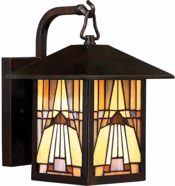 Netlighting Inglenook Small Outdoor Wall Lantern in Bronze Finish with E27 Socket