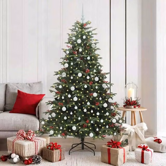 Berkfield Home Artificial Christmas Tree with 300 LEDs in Green, Height: 180 cm – 1