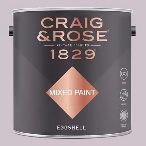 Craig & Rose 1829 Paint Stop Eggshell Paint in Mackintosh Mauve, 2.5l