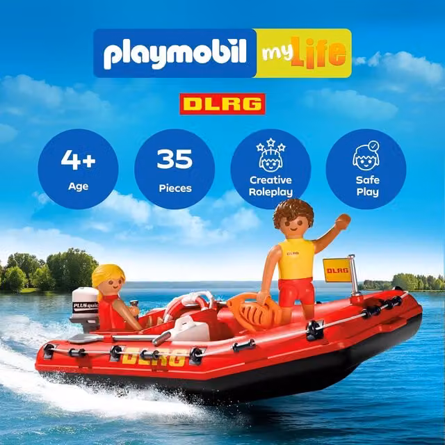 Playmobil DLRG Water Rescue Set in Red