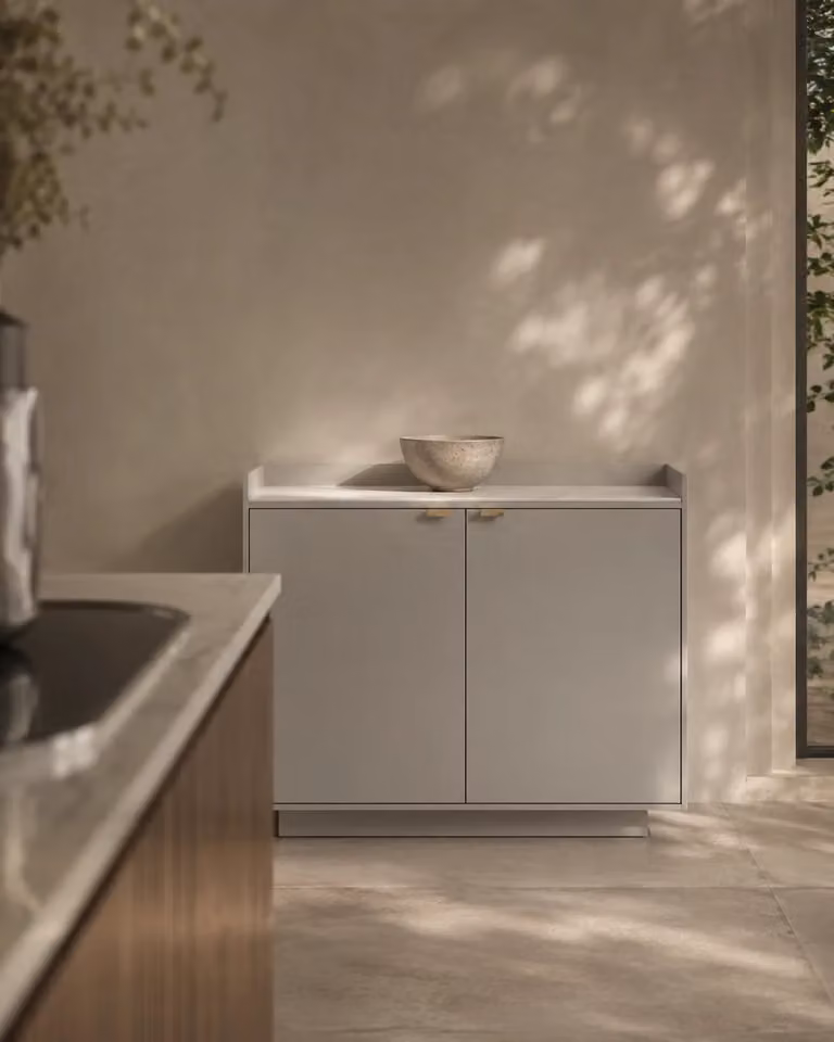 Tommy Franks Modern Matte Beige Buffet