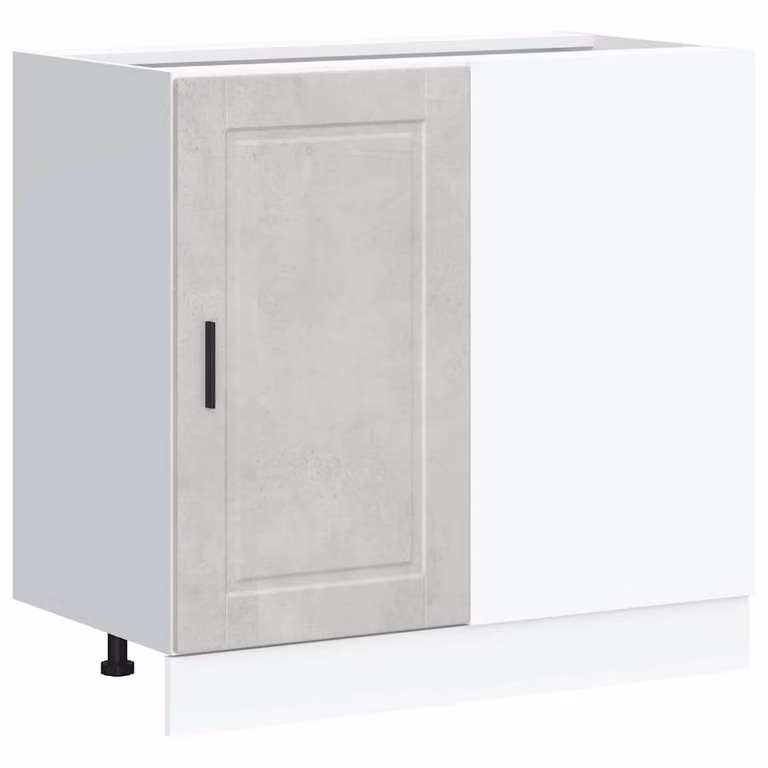 Berkfield Home Porto Kitchen Base Cabinet in Concrete Grey Engineered Wood