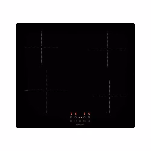 Willow 60cm Black Induction Ceramic Hob with Four Cooking Zones, Power Boost and Pot Detection
