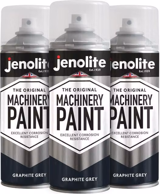 Jenolite Scuff Resistant Opaque Machinery Paint in Graphite Grey, 3.0 l