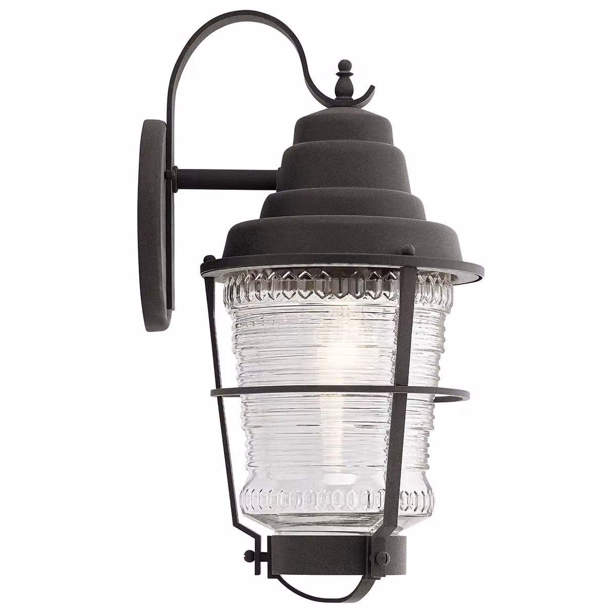 Kichler Chance Harbor Outdoor 1 Light Wall Lantern in Weathered Zinc Grey IP44 – 2