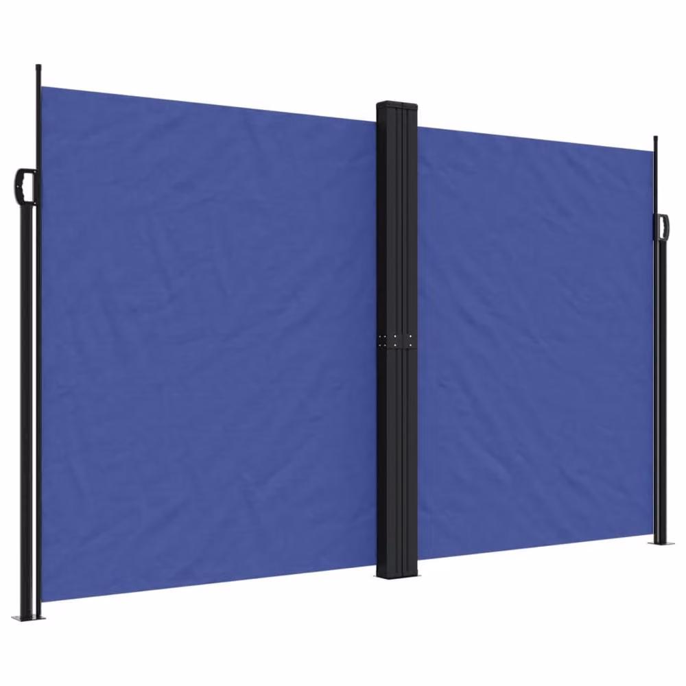 Berkfield Home Retractable Single Side Awning in Blue, W: 1200 cm, H: 200 cm – 3