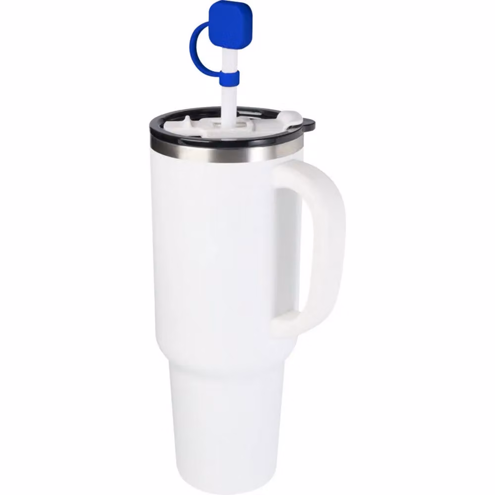 Floso Sip Silicone Straw Protector in Blue – 2