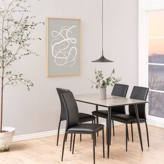 Furniture To Go Wilma Rectangular Dining Table in Wild Oak and White