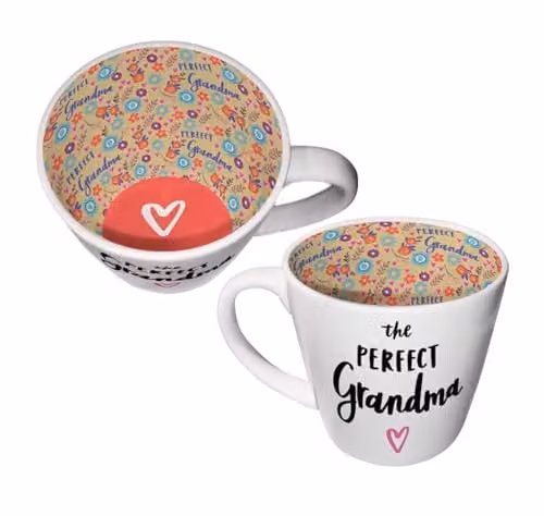 WPL Gifts The Perfect Grandma Ceramic Mug in White
