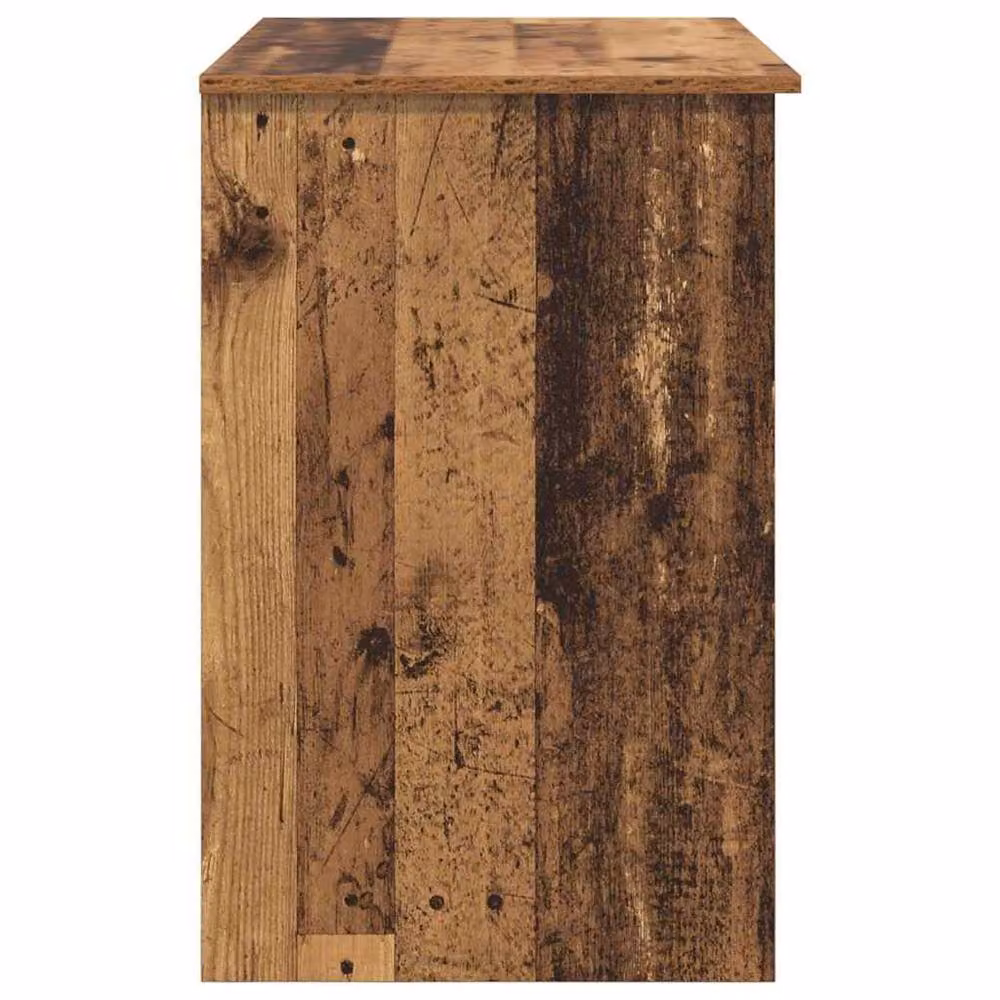Berkfield Home Elegant Writing Desk with Storage in Brown Old Wood, W/D/H: 90 x 49.5 x 75 cm – 5
