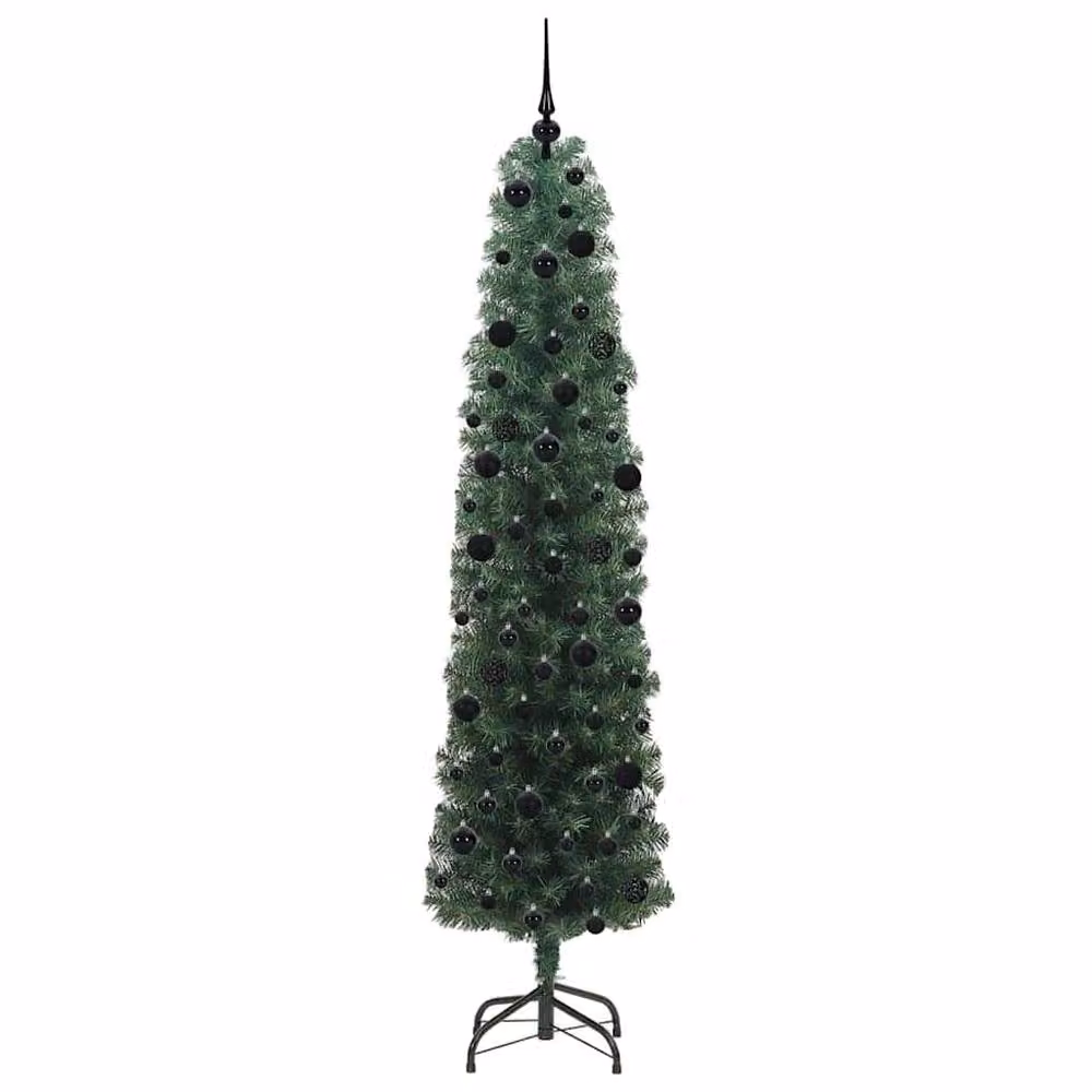 Berkfield Home Artificial Christmas Tree with 300 Warm White LEDs and Stand, Green – 4