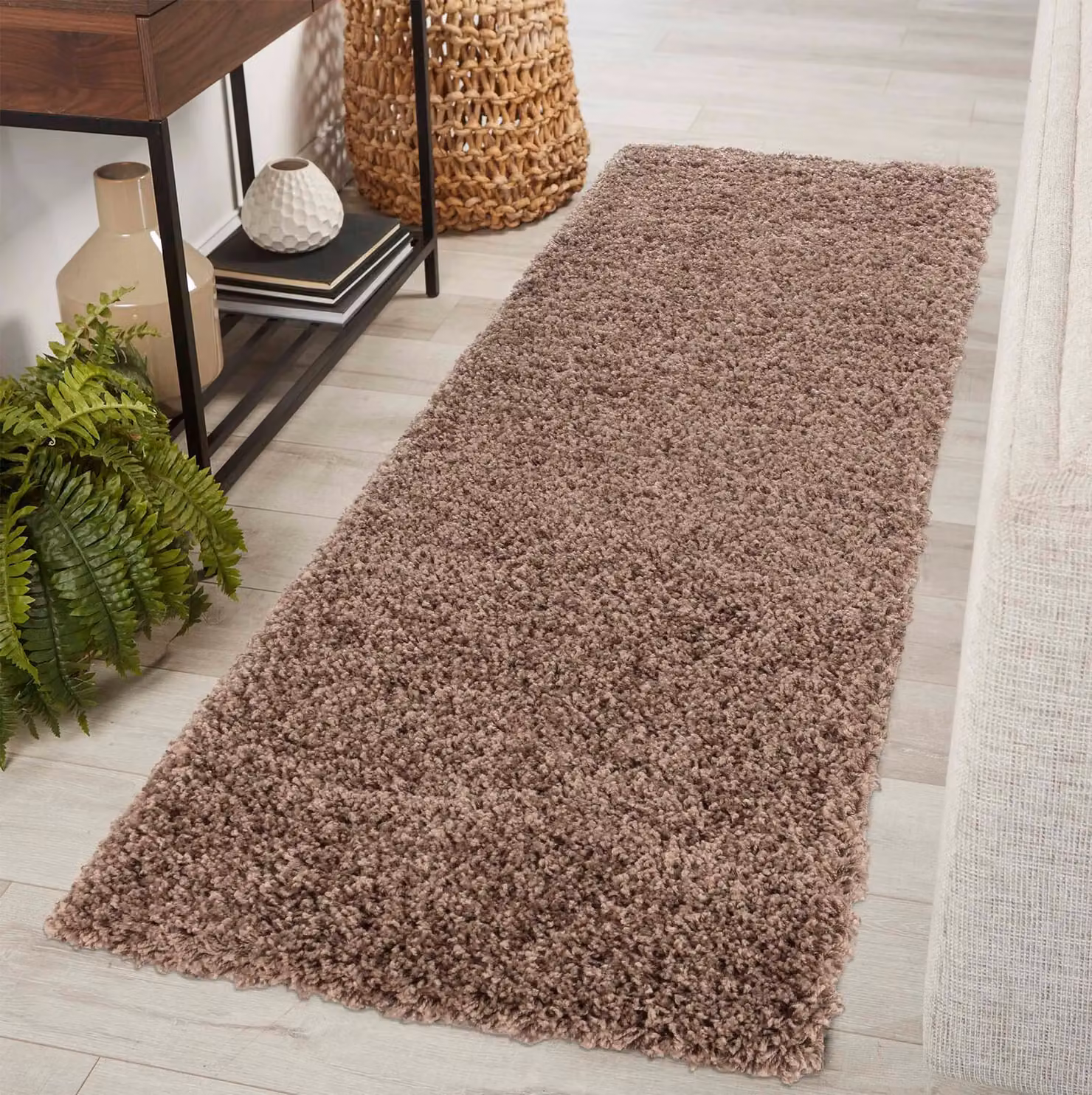 Desire Rugs Modern Elegant Soft Shaggy Area Rug in Beige, W/D: 120 x 170 cm – 3
