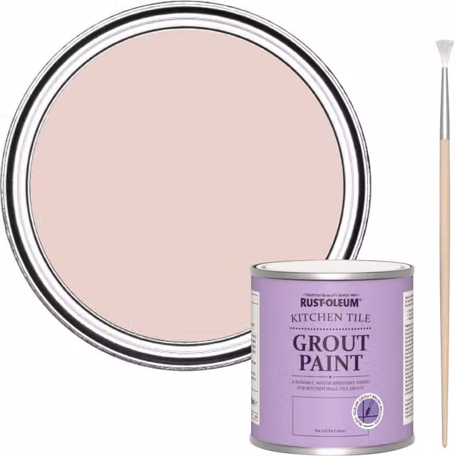 Rust-Oleum Kitchen Grout Paint in Pink Champagne, 250 ml