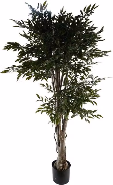 UV Resistant Green Ruscus Artificial Tree with Plastic Leaves