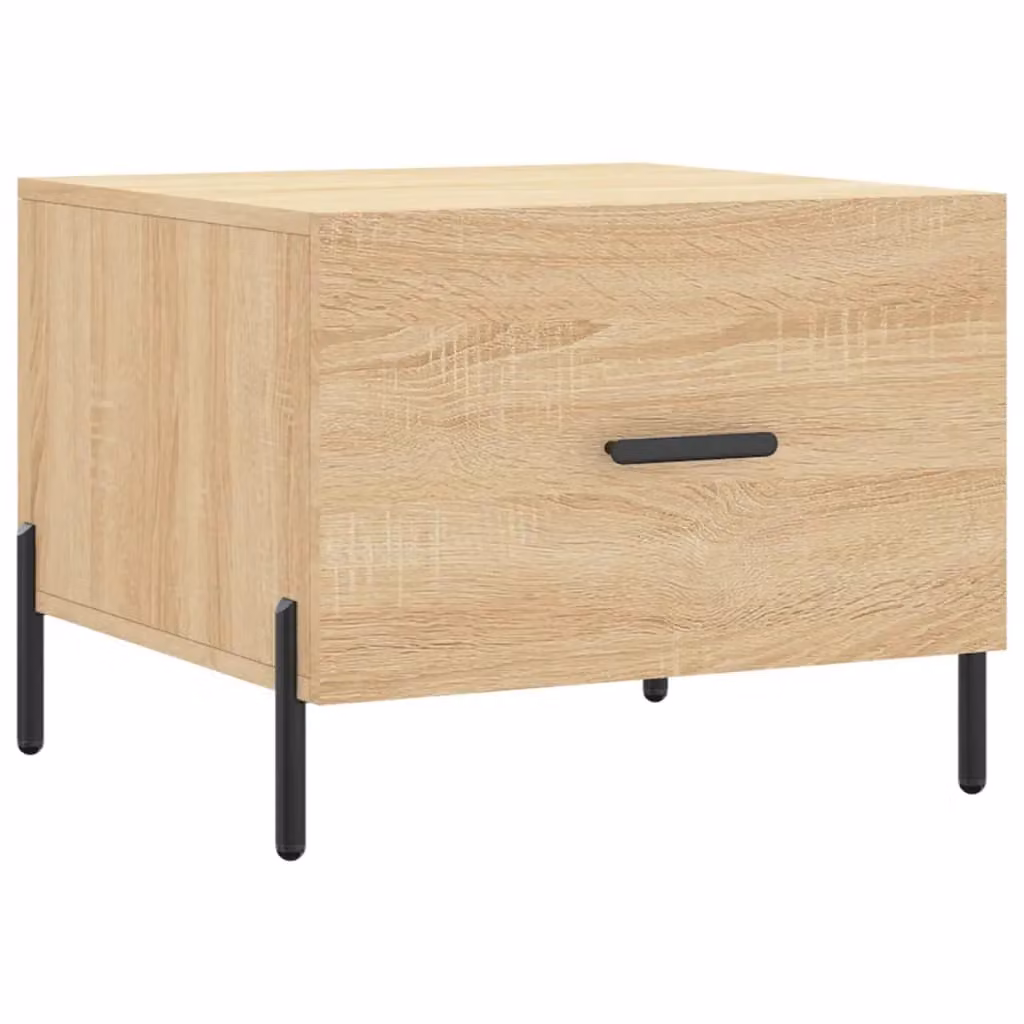 Berkfield Home Sonoma Oak Coffee Table in Brown, W/D/H: 50 x 50 x 40 cm – 2