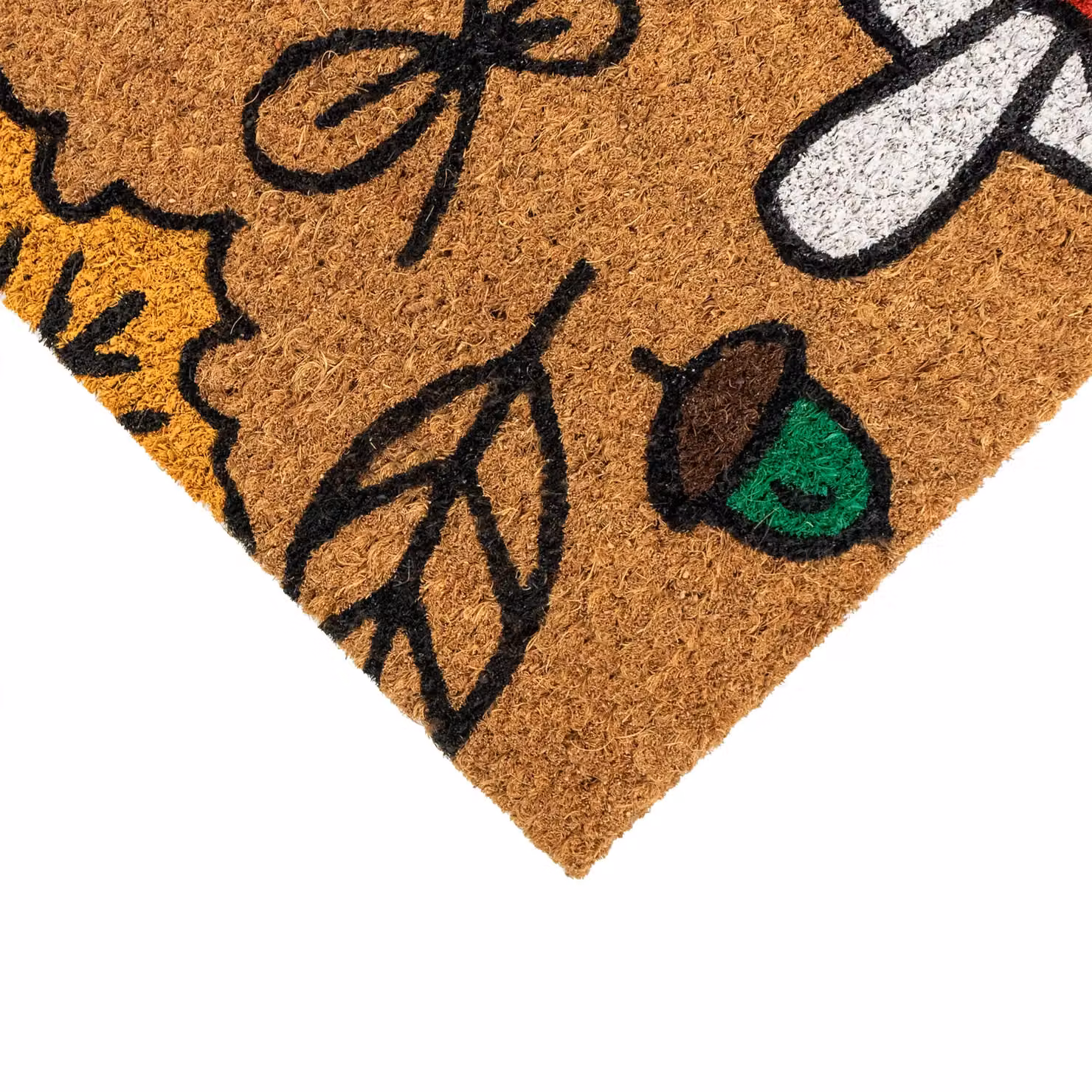 JVL Brown Coir Entrance Doormat with Non-Slip Latex Backing, W: 45 cm, D: 75 cm – 7
