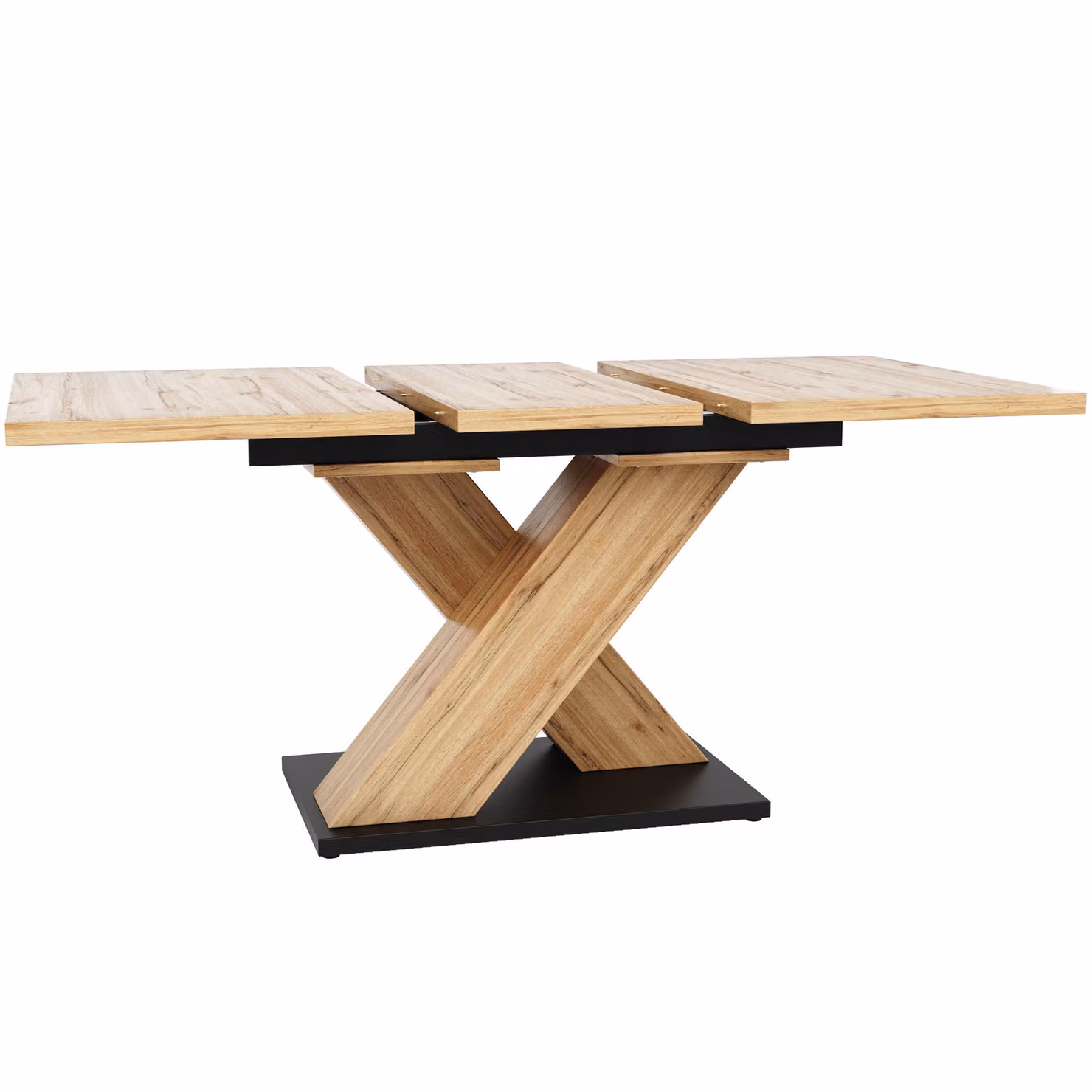 Aosom UK Extendable Rectangular Dining Table in Brown MDF with Adjustable Feet, W/D/H: 119 x 80 x 75 cm – 2