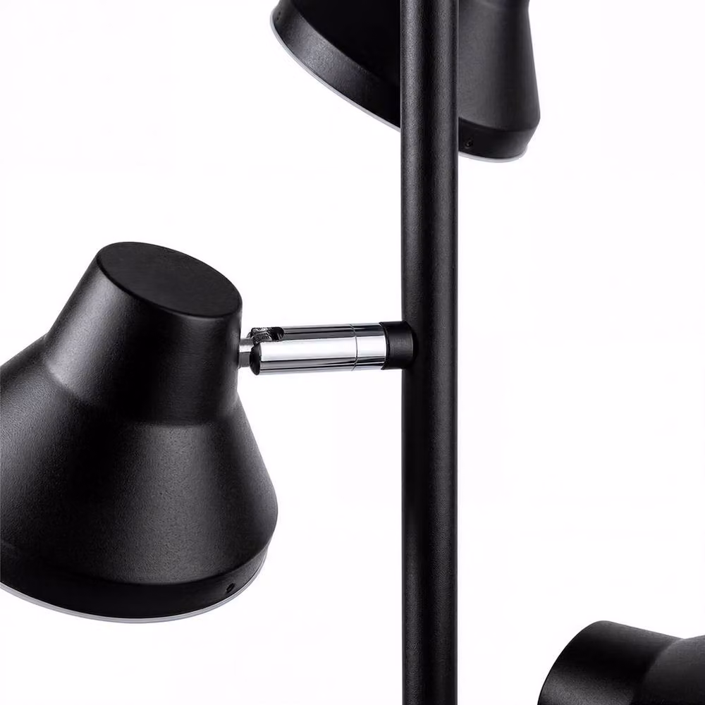 Emitto 3-Light LED Floor Lamp in Black with Remote Control and Touch Dimming – 8