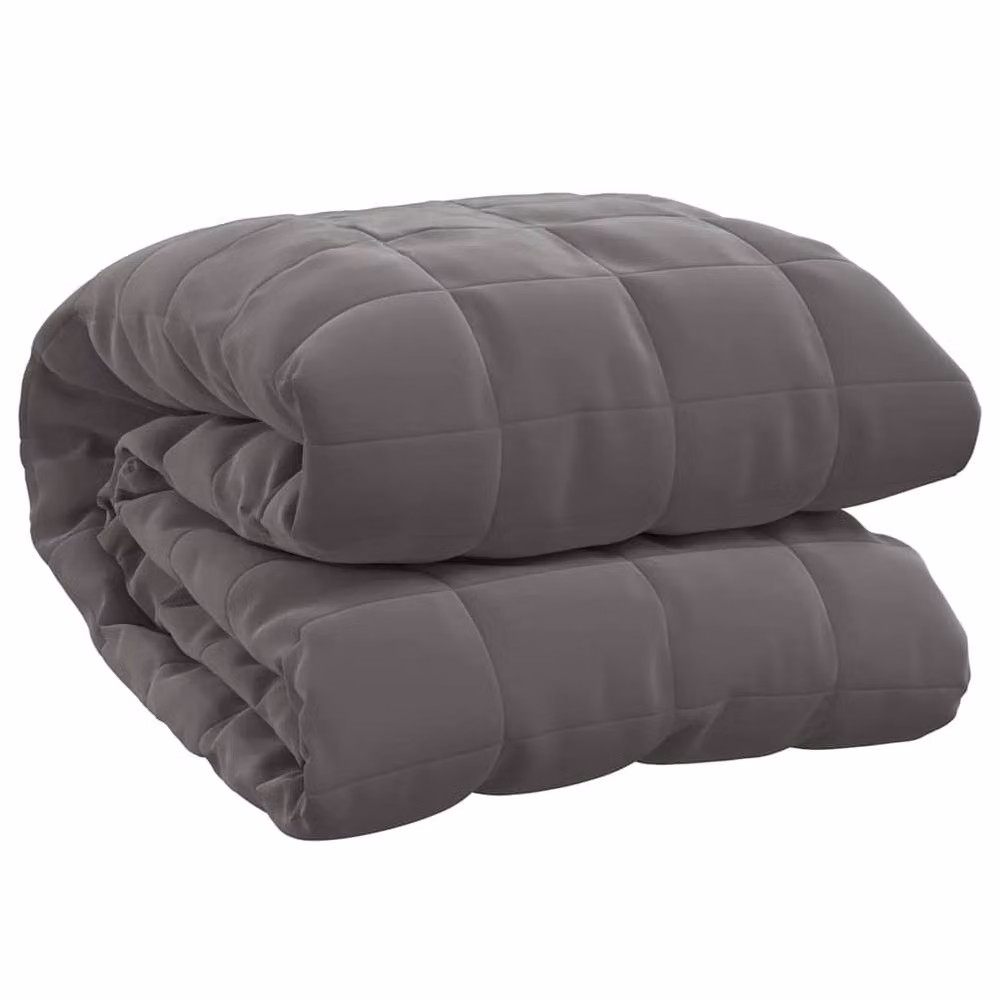 Berkfield Home Grey Soft Weighted Blanket with Glass Beads, W: 220 cm, D: 260 cm, 13 kg – 3