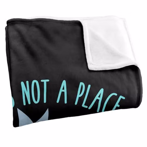 Warner Bros. Rick and Morty School Silky Touch Super Soft Fleece Throw Blanket, Multicolour, W: 91.44 cm x D: 91.44 cm x H: 147 cm – 2