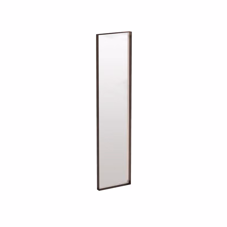 Dome Deco COMO Rectangular Freestanding Floor Mirror in Silver or Black